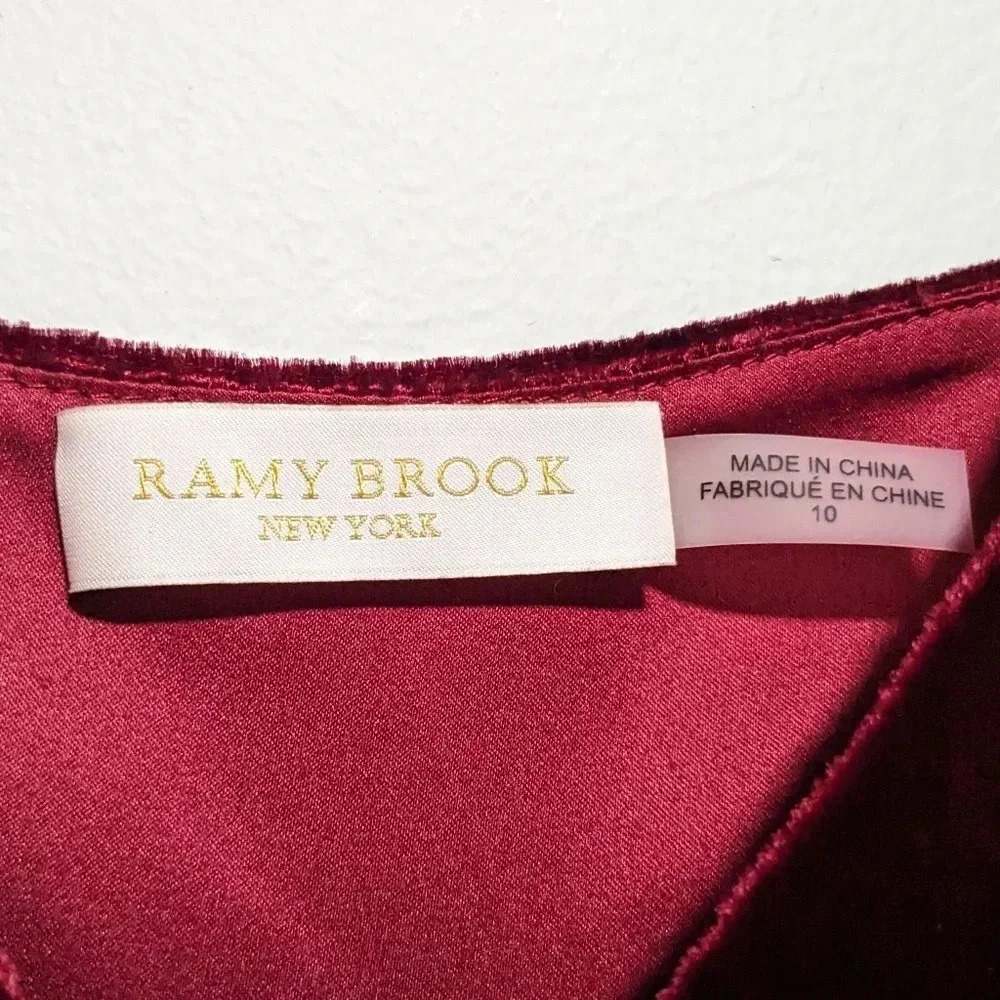 Ramy Brook Juliana Velvet Surplice Dress - Picture 4 of 9